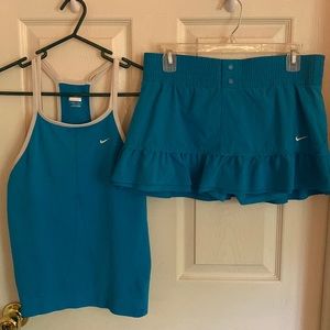 Nike tennis top and skirt